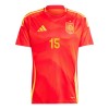 Spania Alex Baena 15 Hjemme EM 2024 - Herre Fotballdrakt